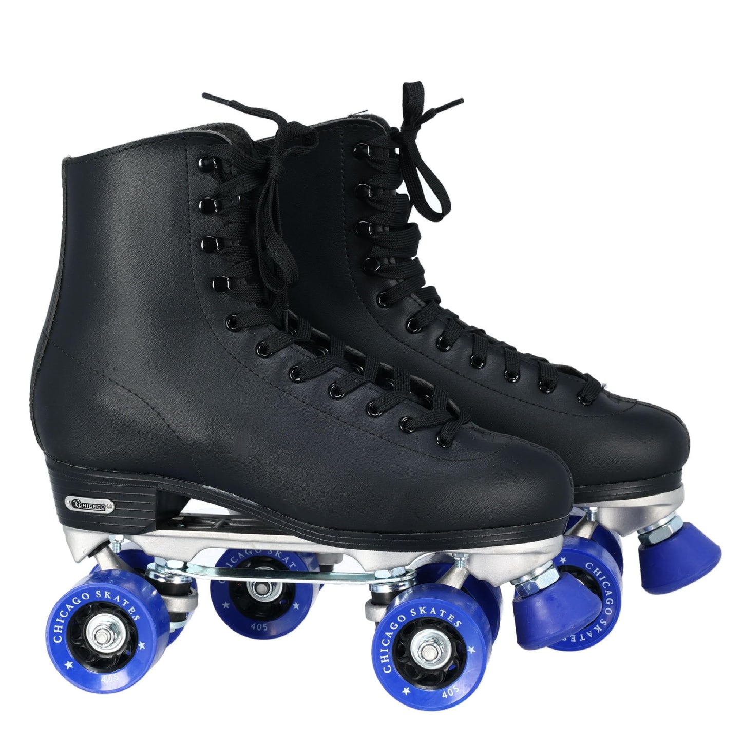 CHICAGO Skates Men's Classic Roller Skates - Premium Black Quad Rink Skates, Size 10 (CRS40510)