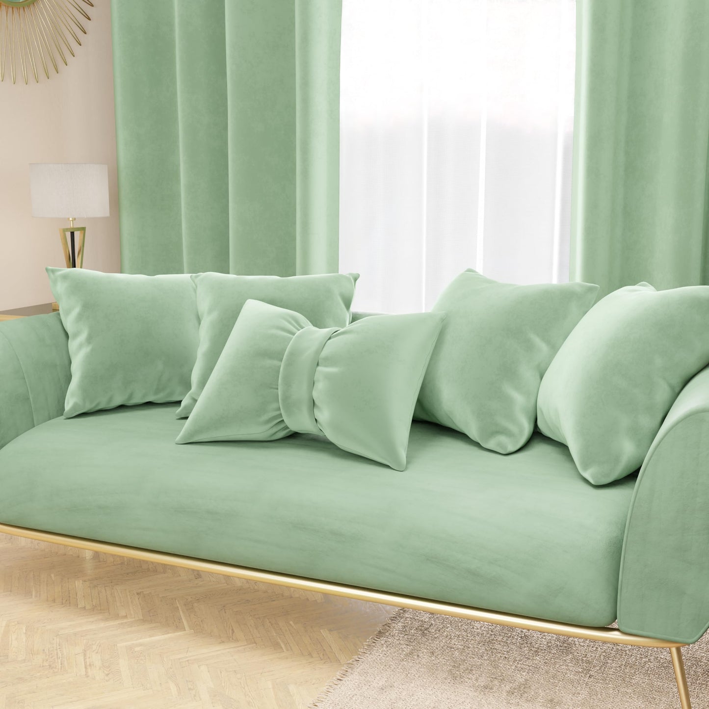 PETTI Artigiani Italiani - 2 velvet sofa cushions with filling, bedroom cushion covers, upholstery cushions with invisible zipper