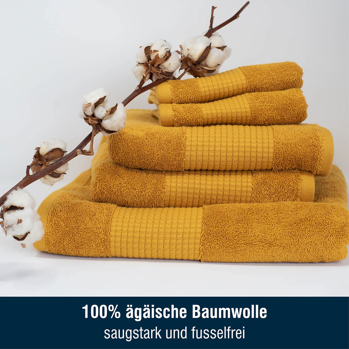 Merana Rome Washcloth Set Absorbent Soft and Lint- Terry Wash Gloves Luxury Quality Heavy Organic Cotton 590 GSM