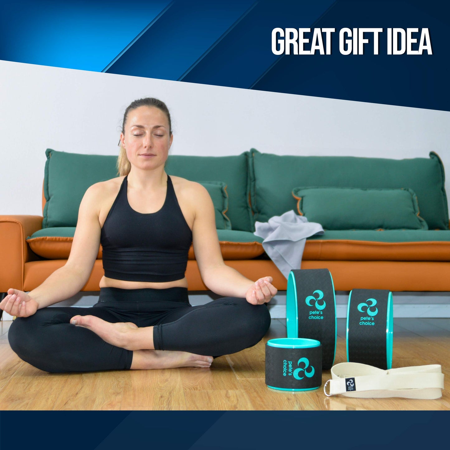 Yoga Wheel 3 Pack - Lose Weight, Get in Shape and Get Fit I 3 pack Yoga Wheel I Home Yoga I Improve Posture
