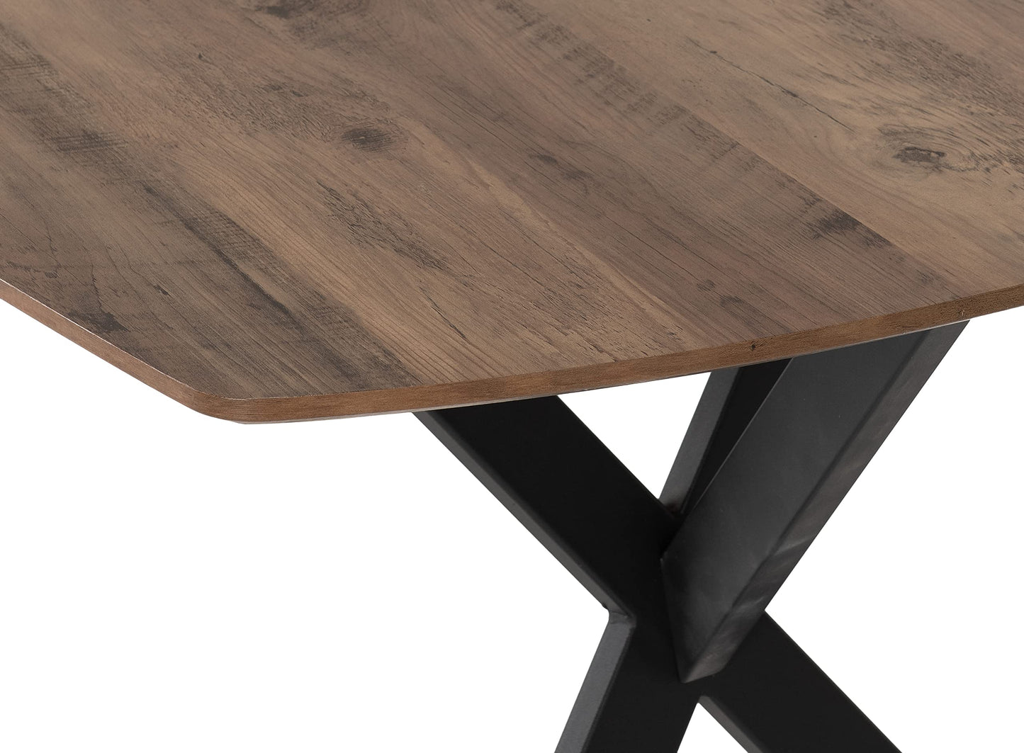 Seconique Athens Rectangular Dining Table in Medium Oak Effect