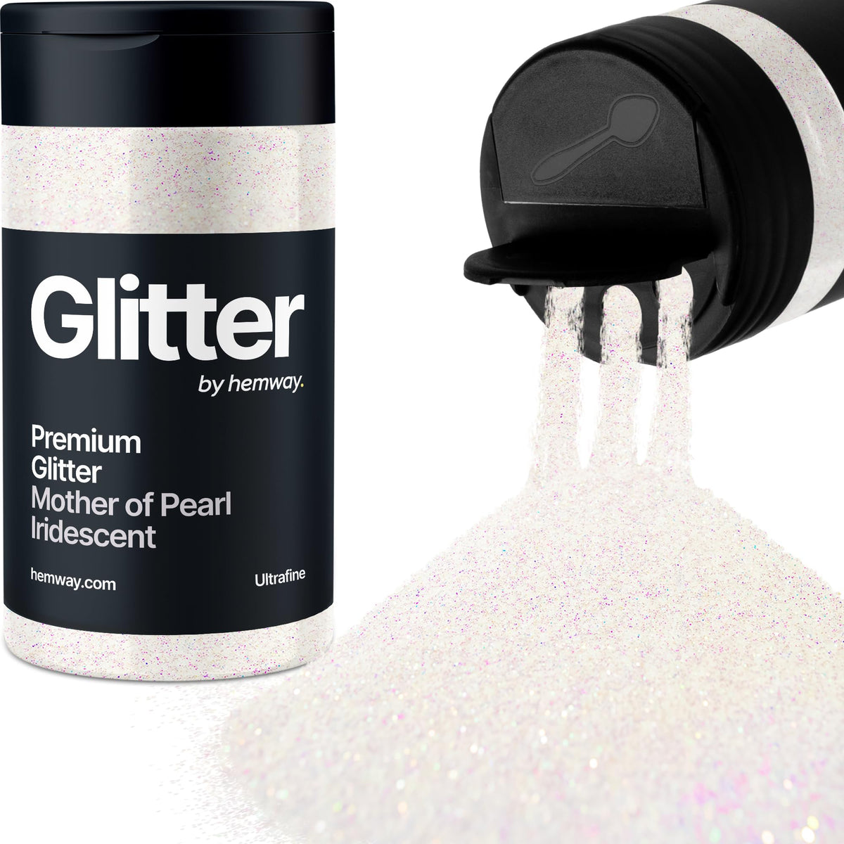Mother of Pearl Iridescent Glitter Shaker, 130g Ultrafine Glitter, Crafts 1/128" Metallic Flake Mother of Pearl Sequins, Resin & Epoxy Crafts,
