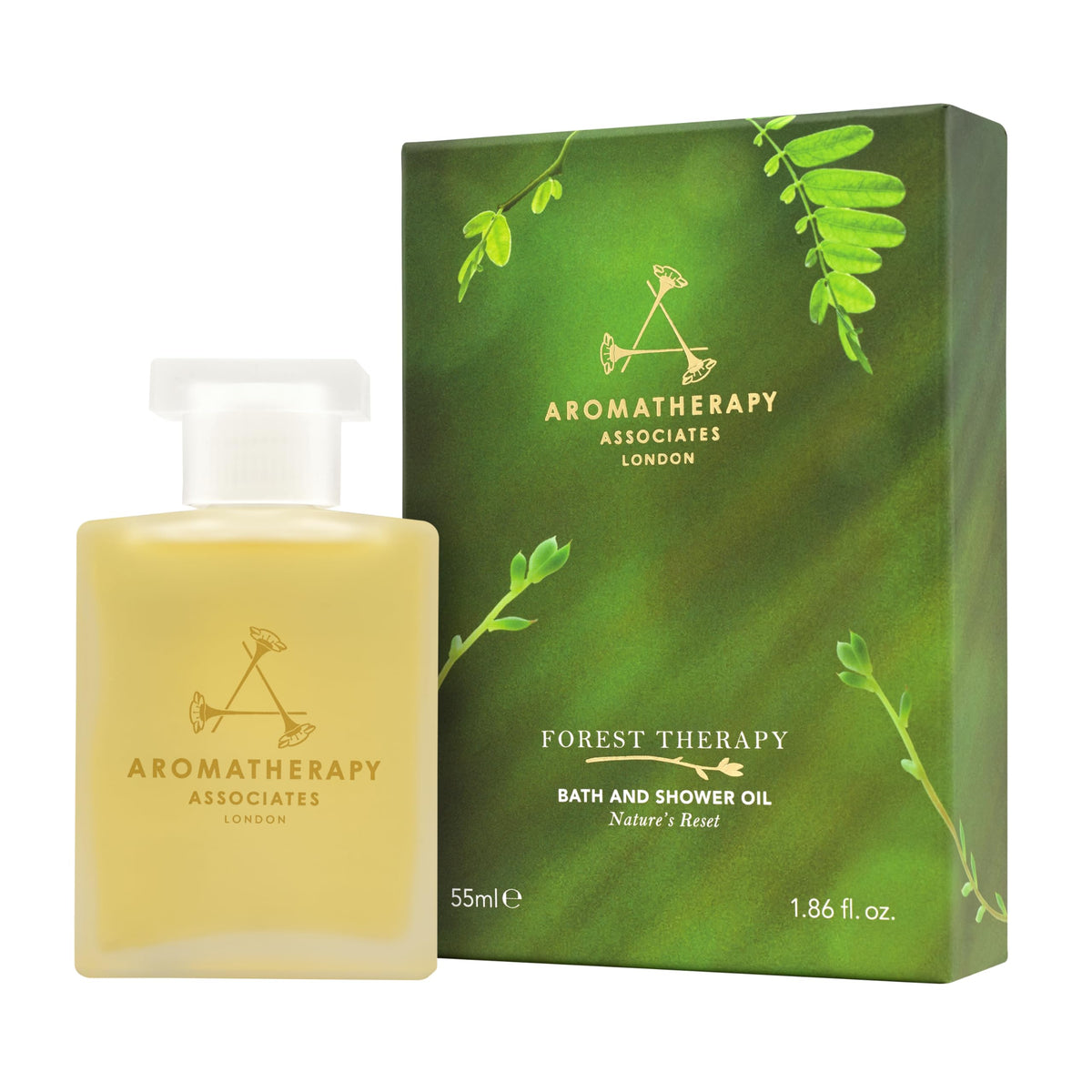 Aromatherapy Associates Bath and Shower Oil, Luxury Spa, Natural Bath, Bath Oil, Vegan, Cruelty Free, Environment Friendly (Forest Therapy Bath &