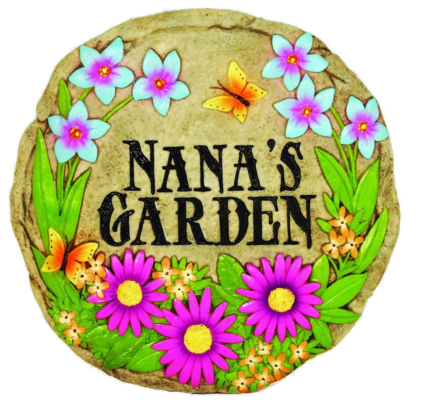 Spoontiques - Garden D?cor - Nana's Garden Stepping Stone - Decorative Stone for Garden - Resin
