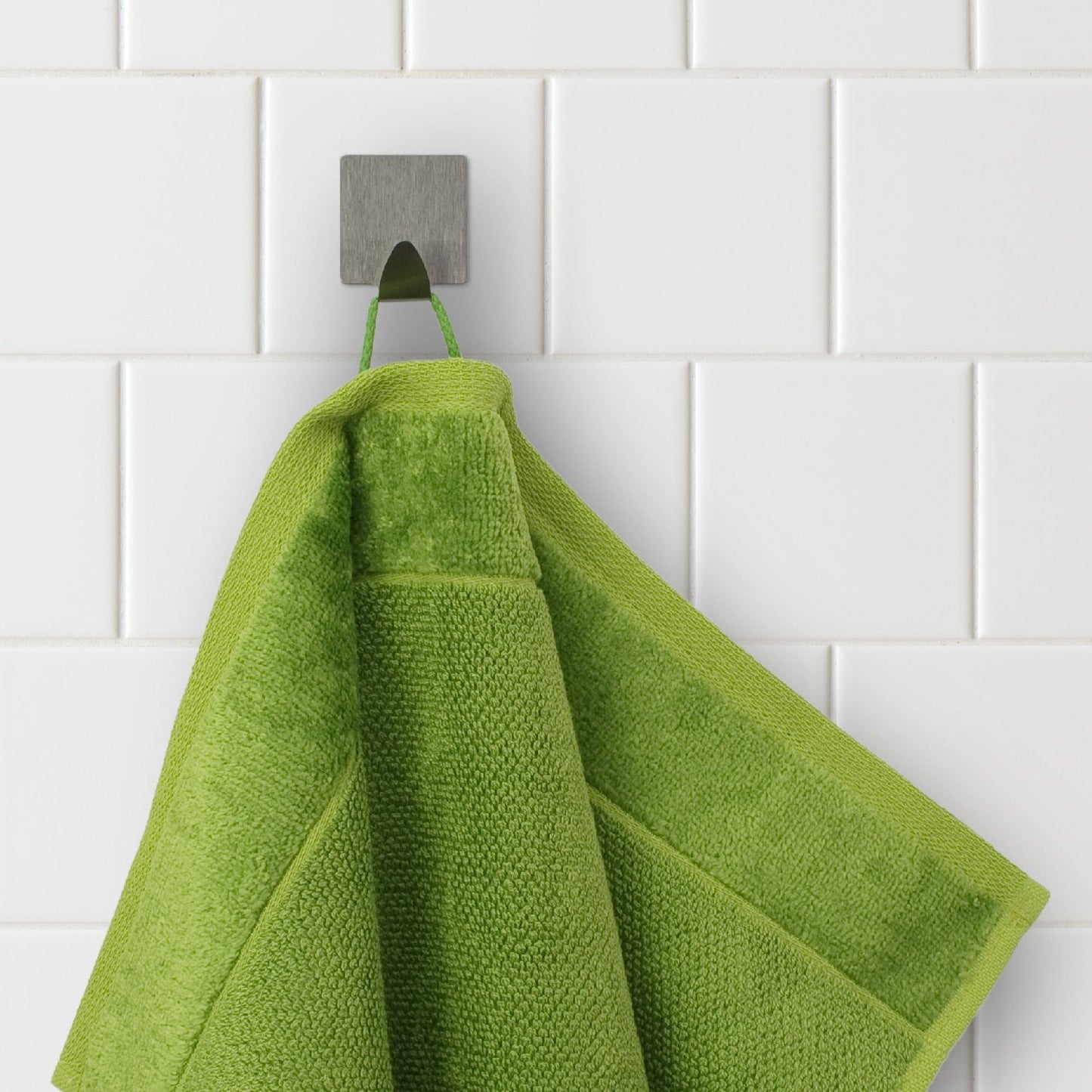 Möve Bamboo Luxe soap cloth 30 x 30 cm made of 60% cotton / 40% viscose from bamboo cellulose, peridot