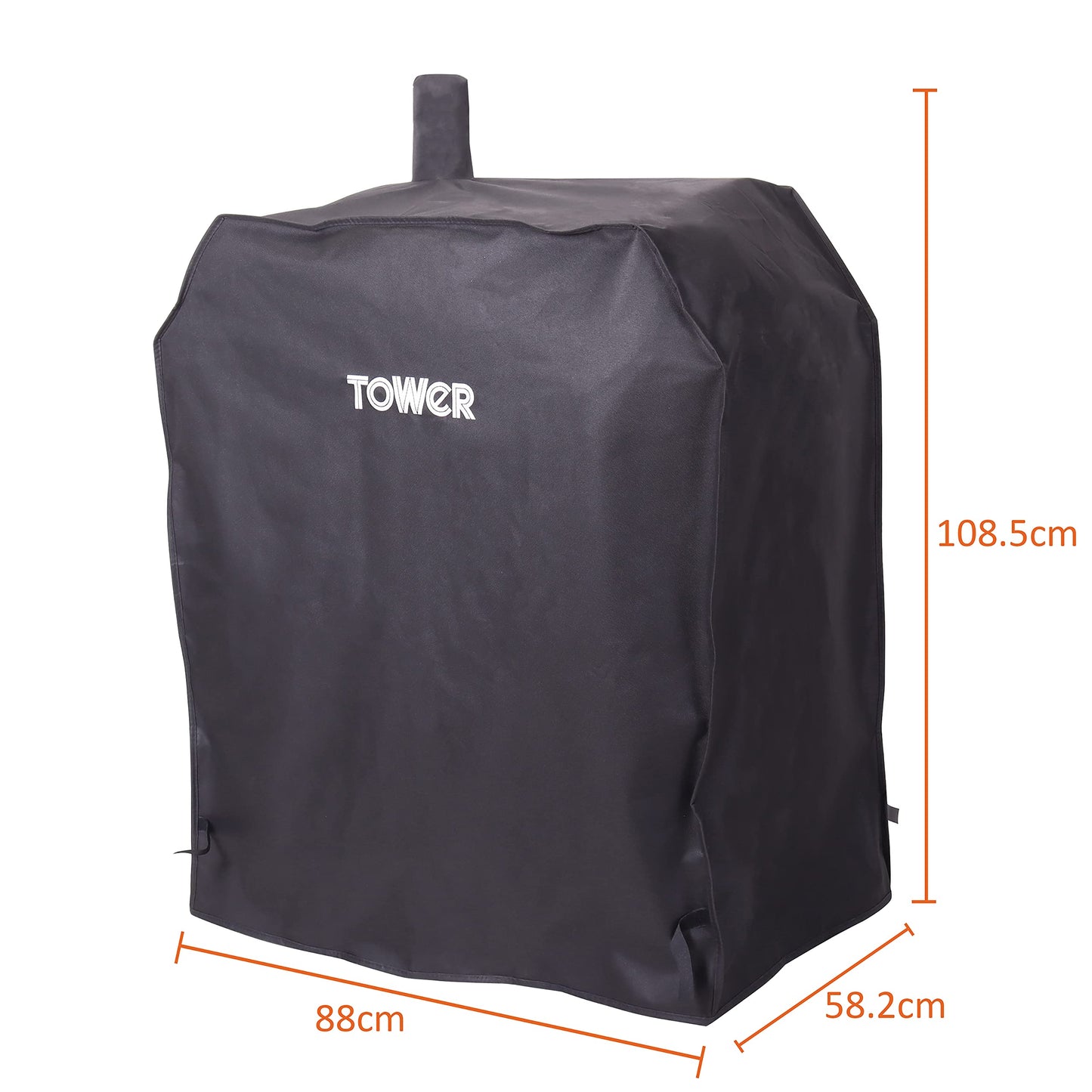 Tower Grill Cover for Solo BBQ and Most Pedestal Barbecues, Waterproof and Windproof, Black