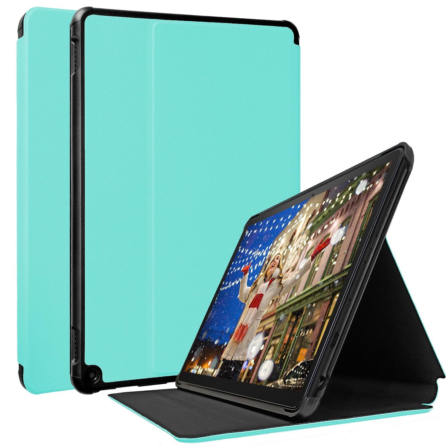 TOKILO Case for (13th Gen, 2023 Release) 10 inch Tablet, N Compatible with Samsung 10.1? Tablet, Soft PU Leather Case with Adjustable Stand Auto