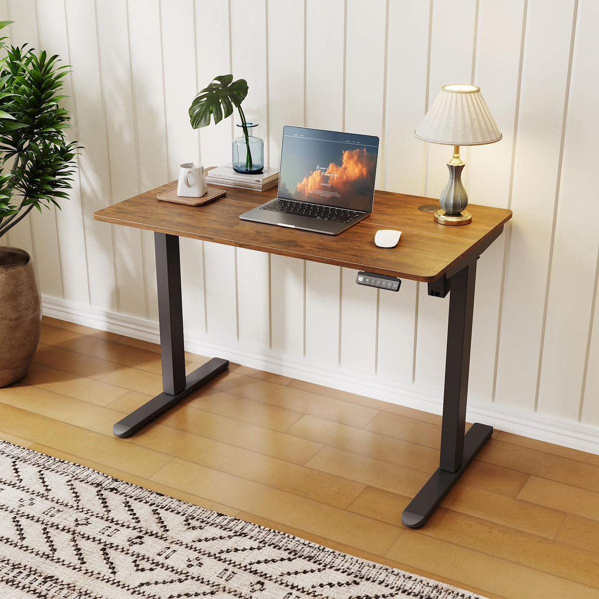 ELEGANT Electric Standing Desk 120x60cm, Height Adjustable Sit Stand Desk
