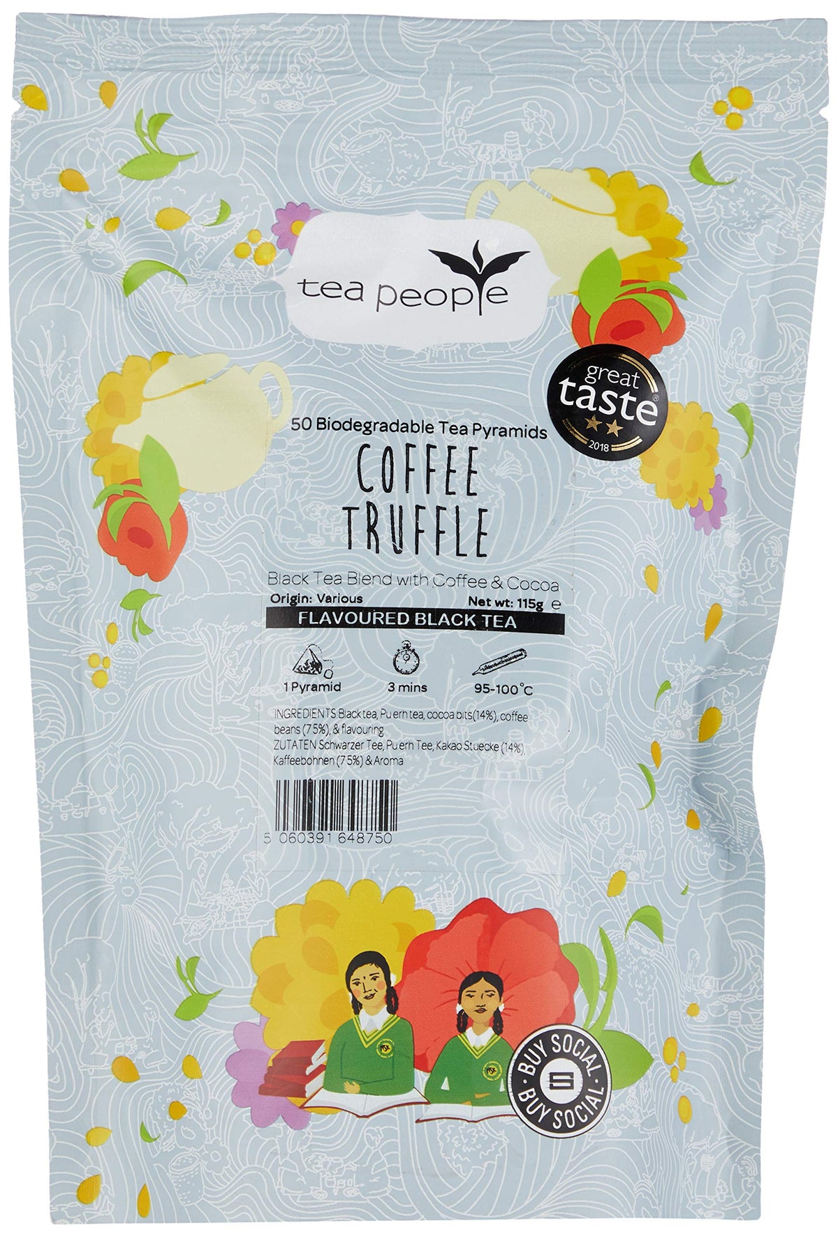 Tea People Coffee Truffle - 50 Pyramid Refill Pack