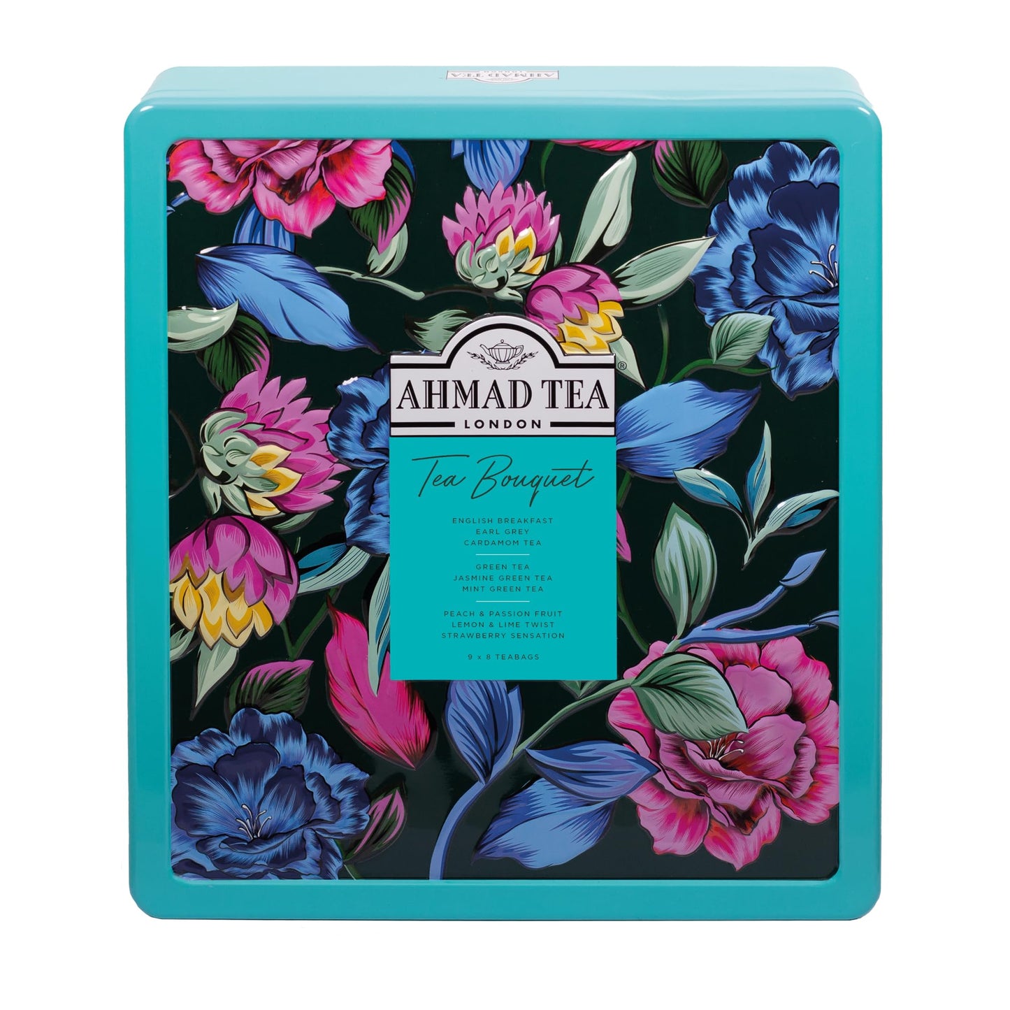 Ahmad Tea Gifts | Black Tea, Green Tea, Fruit Tea | Perfect tea gift | 72 Teabag Sachets | 9 Flavours