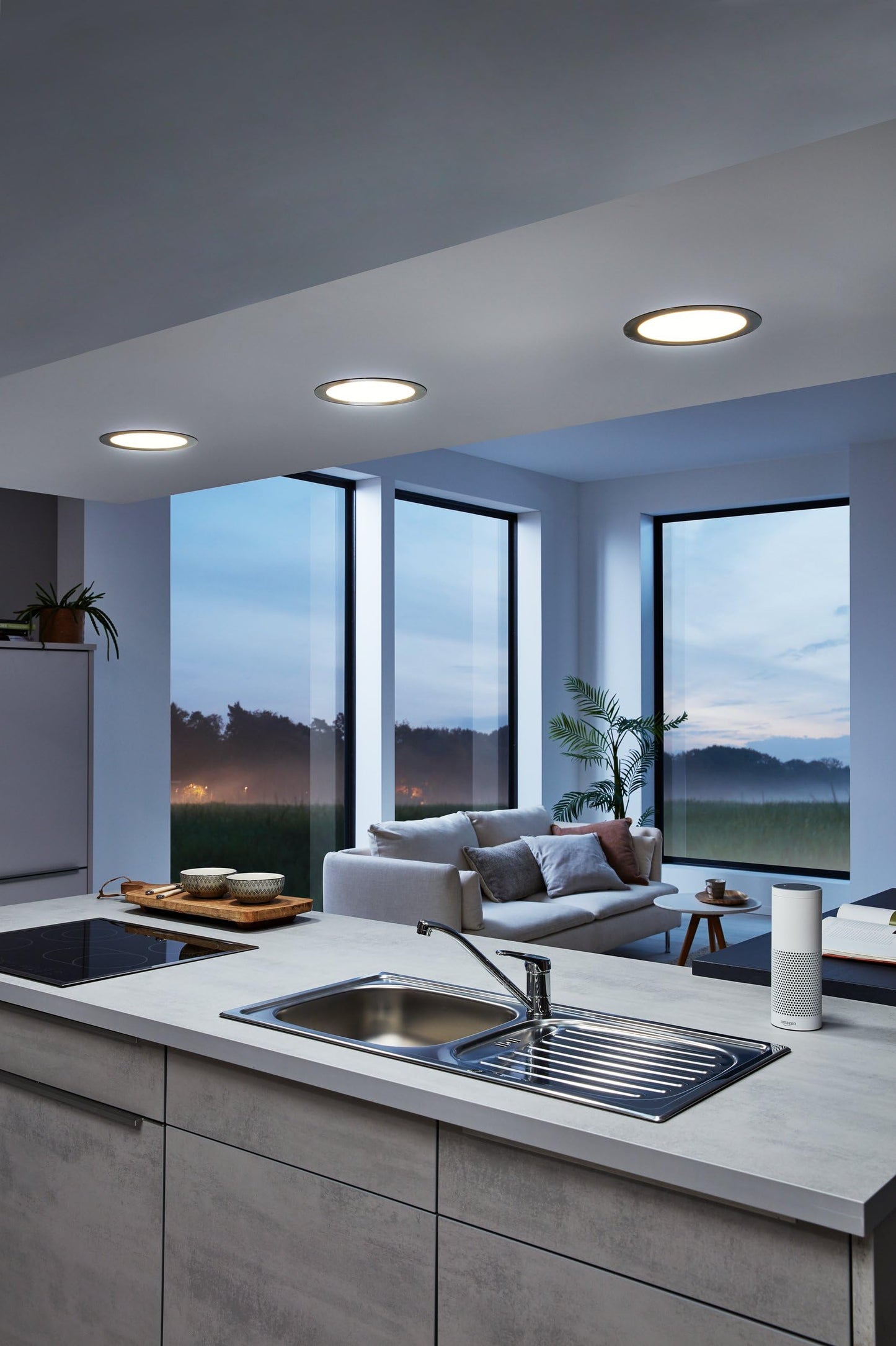 Eglo FUEVA-C Recessed Light Cast Metal 15.6 W Matt Nickel