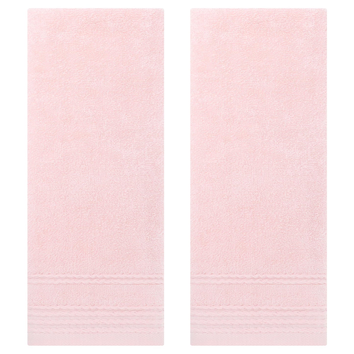 HMETOL Striped Comfort and Quick Drying Hand Towel Set (14 x 30 Inches)
