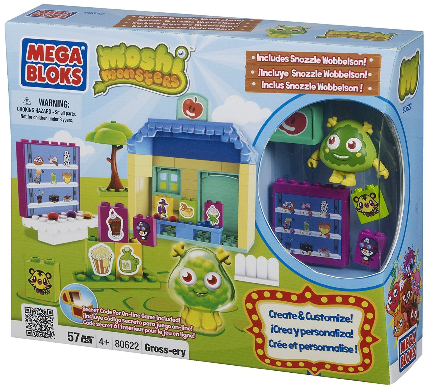 Mega Bloks Moshi Monsters Buildable Gross-ery Store