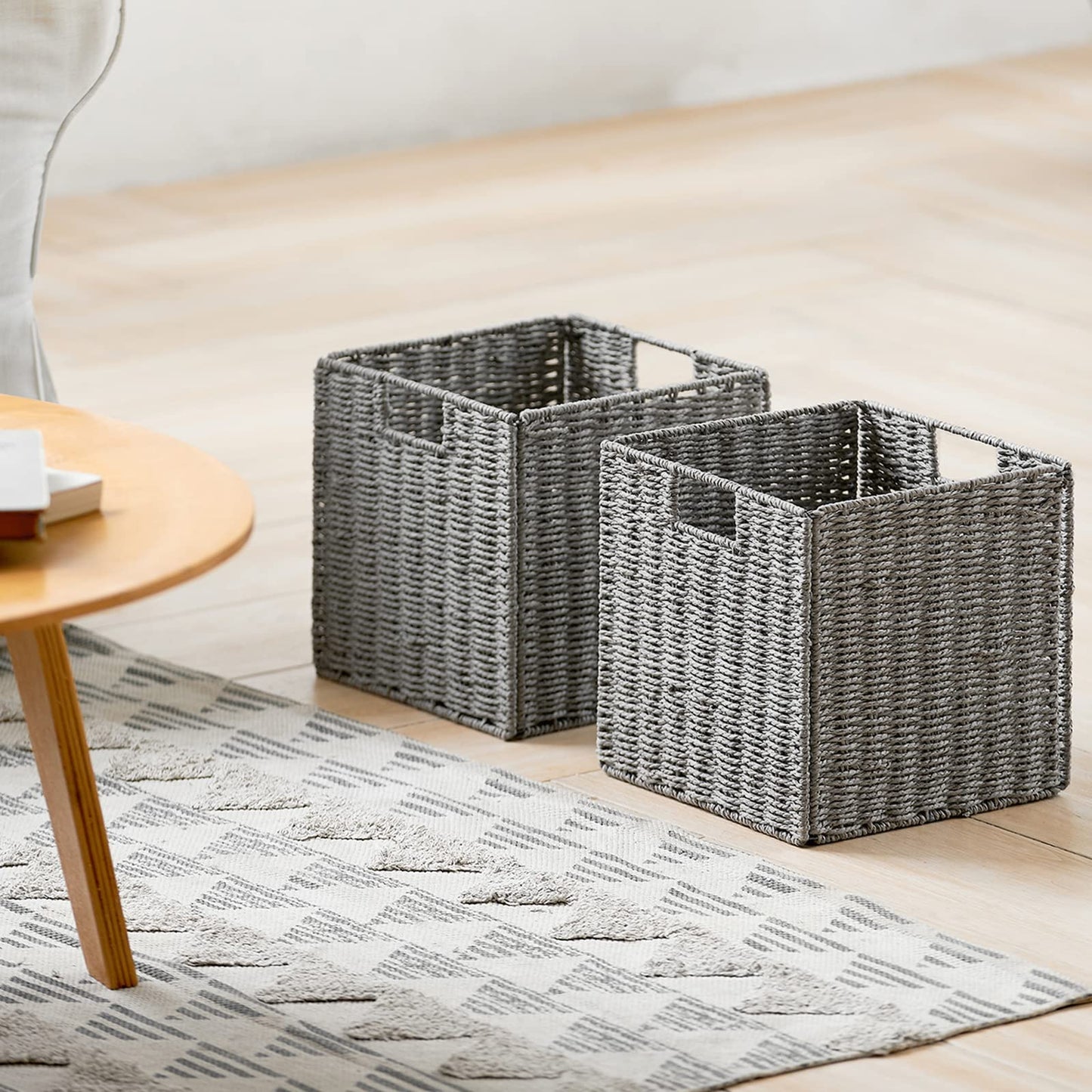 Vagusicc Storage Cubes, Collapsible Storage Boxes, Fit Cube Storage Unit Storage Basket, Storage Baskets with Handles