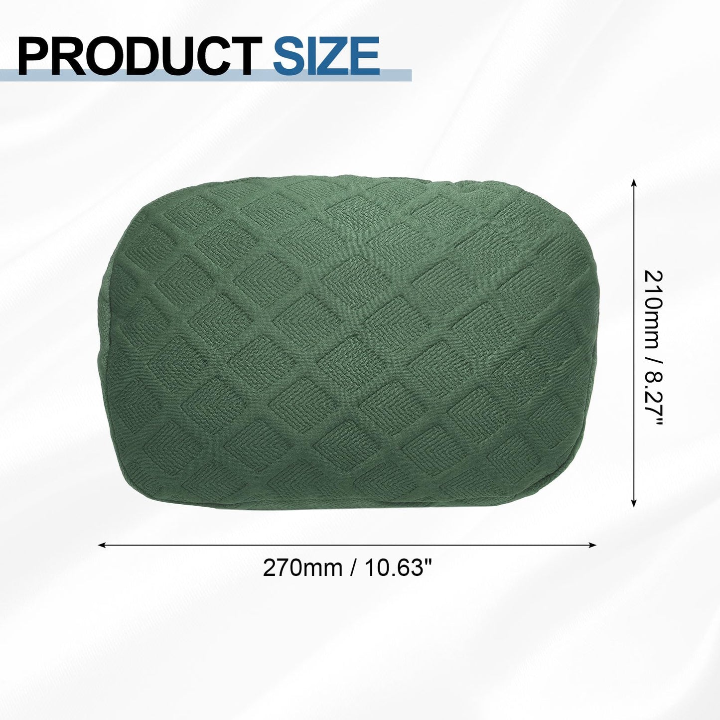 sourcing map Office Chair Pillow Cover, Office Chair Headrest Attachment Mesh Removable Headrest Protector for Home Desk Computer Chairs, Bean Green