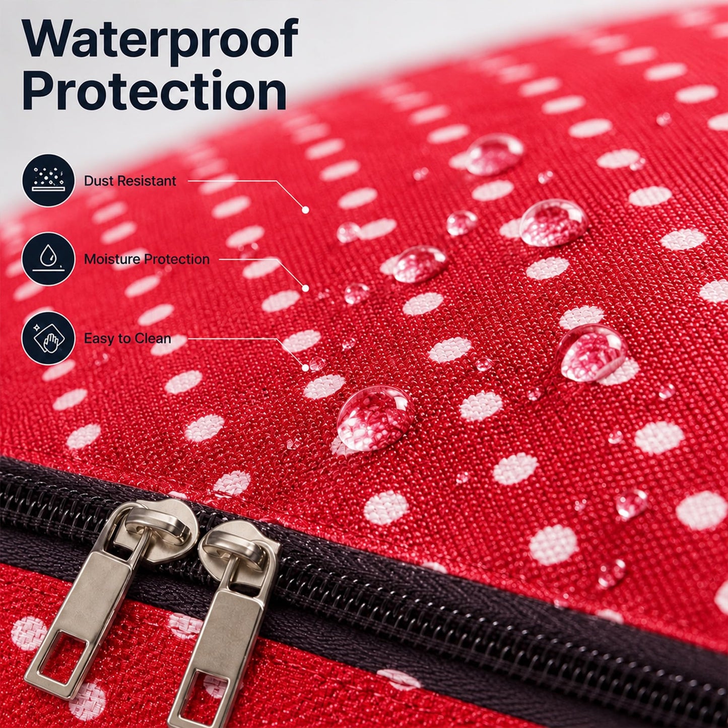 HomlyPro 110L Large Storage Bag, Heavy Duty Waterproof Bag with Zip, Strap & Handle for Moving House Essentials, College Dorm, Christmas Decor