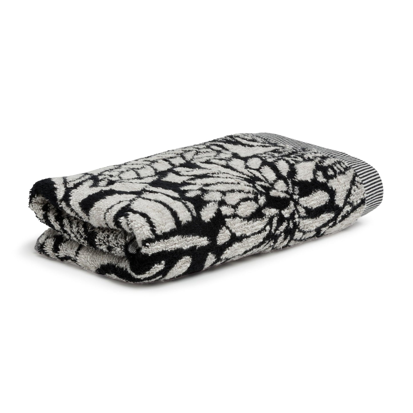 M?ve Brooklyn Botanic Hand Towel 50 x 100 cm 85% Cotton / 10% Viscose / 5% Linen Natural/Black