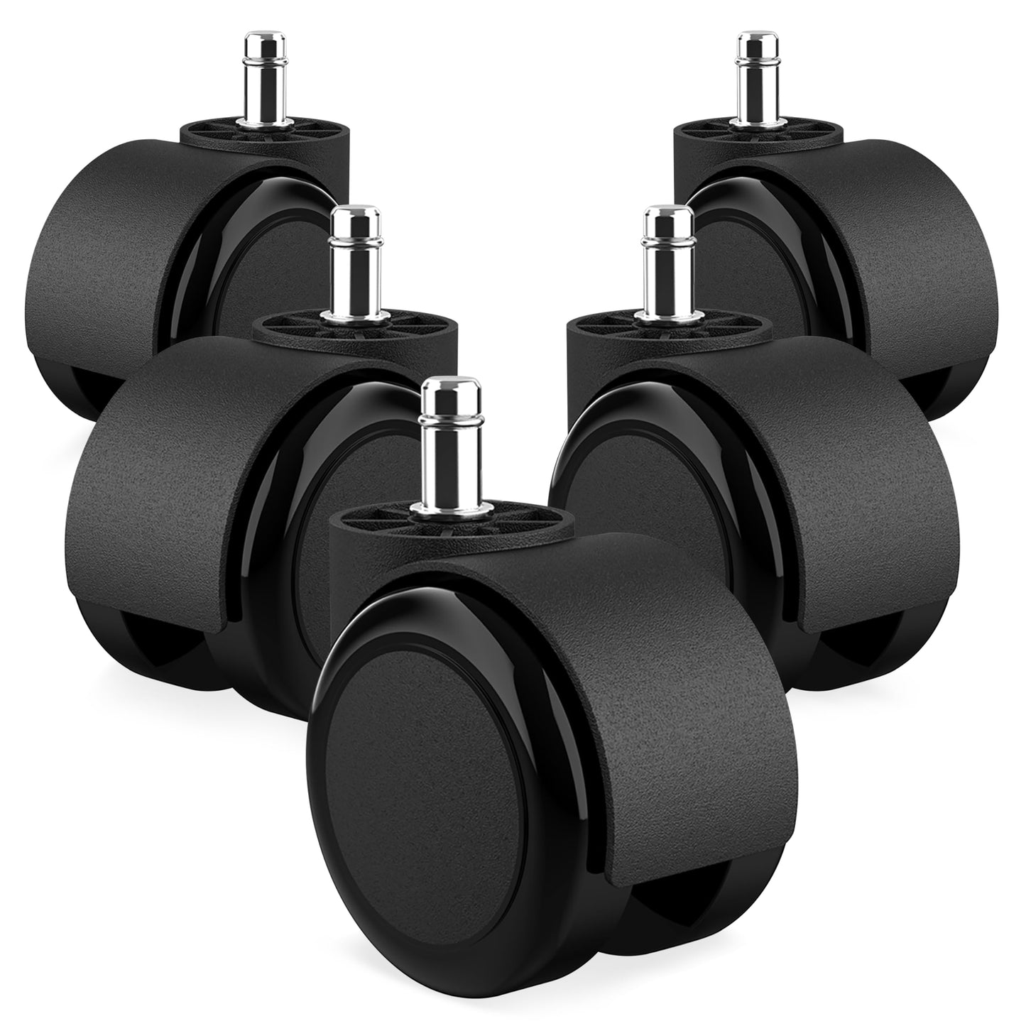 RAVN HAMAN Set of 5 Office Chair Wheels 11 x 22 mm, 175 kg