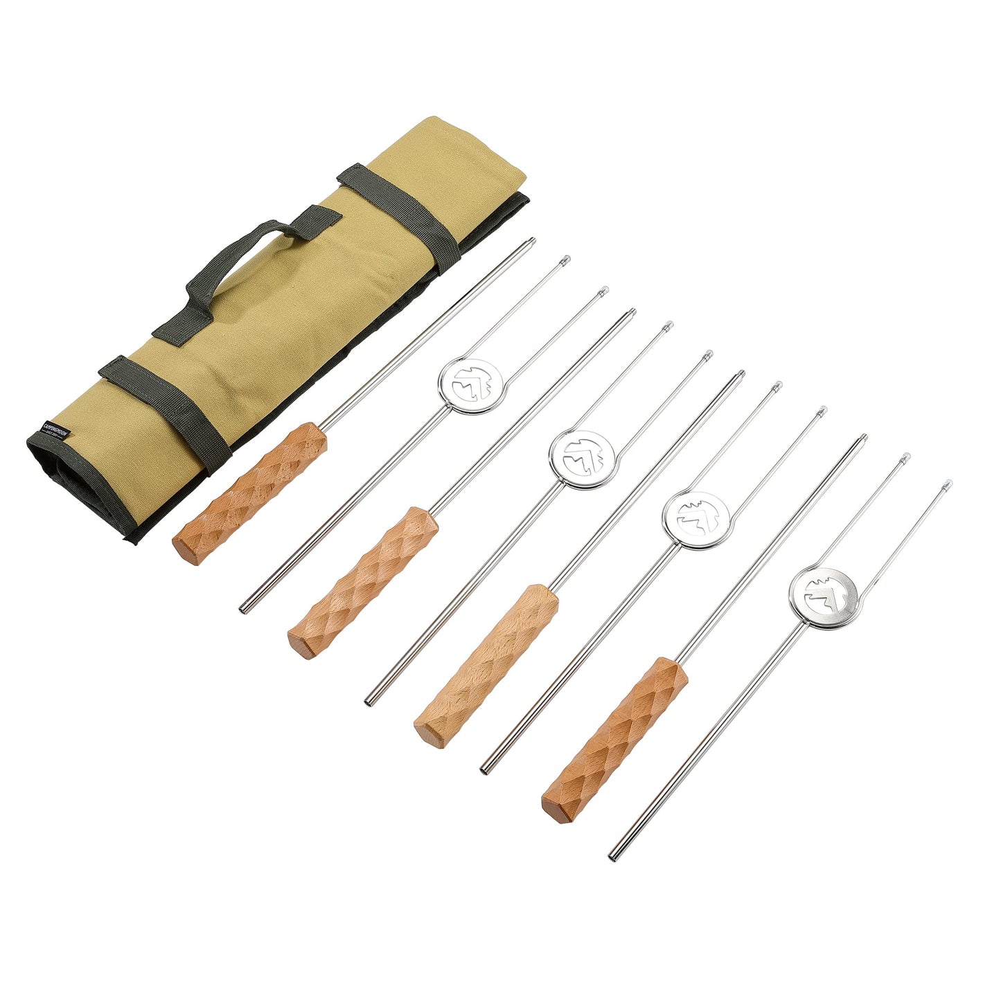 CAMPINGMOON 33-inch Length 304 Stainless Steel Marshmallow Sticks MK-4