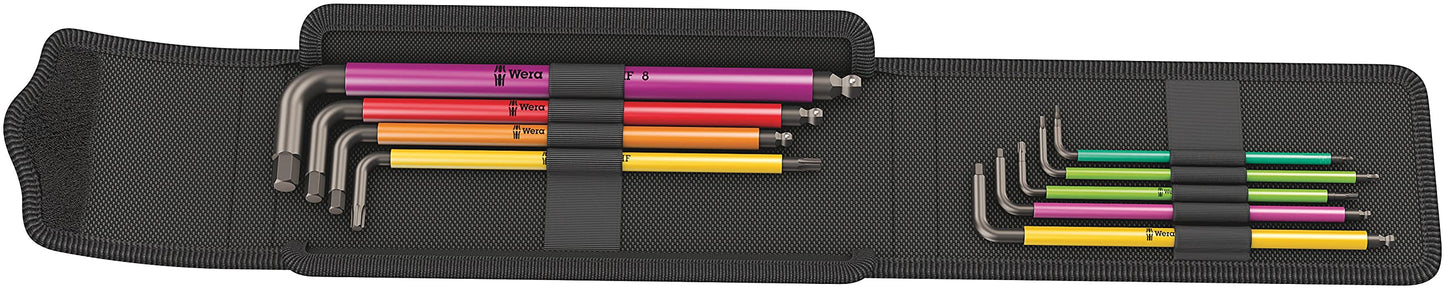 Wera 05004173001 Bicycle Set 4, bicycle angle wrench set, 9-piece