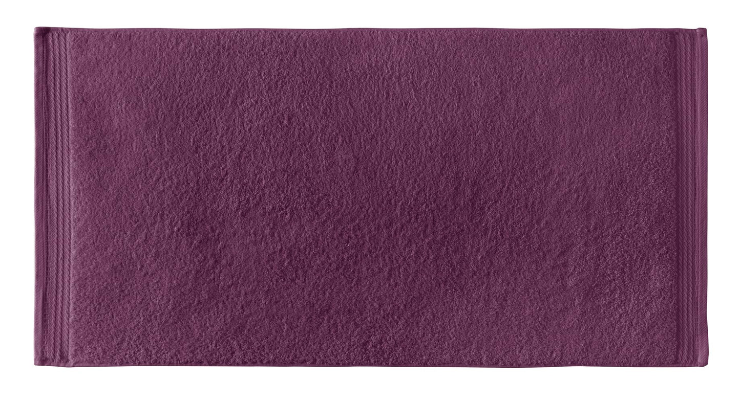 Top Towel - Premium - Large Bath Towels - Bath Towels - 2 Face Towels or Bidet -30x50cm - 100% Cotton - 600g - Eggplant