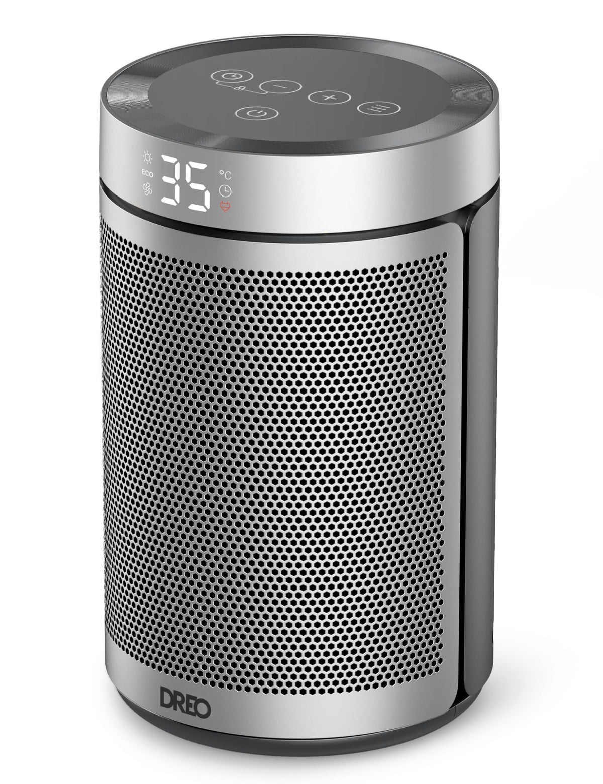 Dreo Electric Heater, 1500W Energy Efficient Space Silent Room Heater, Portable Ceramic Fan Heaters, Thermostat 3 Modes 12H Timer, Overheat & Tip Over