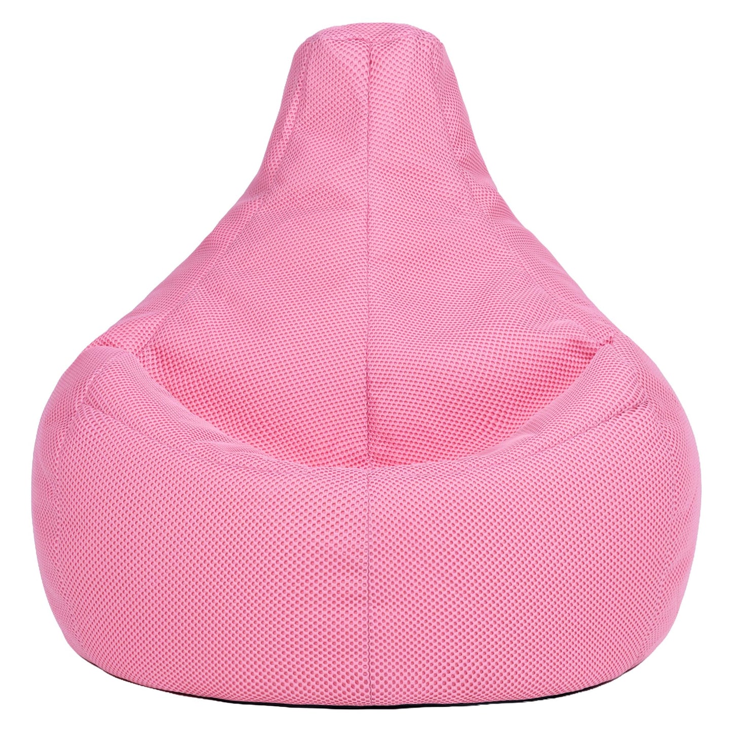 icon Mesh Gaming Bean Bag & Footstool with Filling Included, Pink