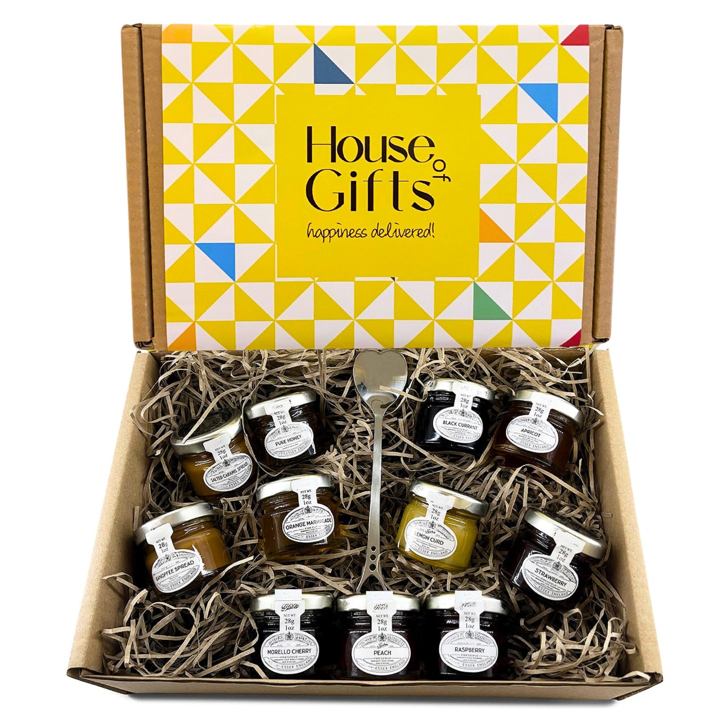Jams & Marmalades with Unique Preserves Ultimate Tasting Hamper Selection Gift Set Mini Jars Gourmet Gifts for Mum, Dad, Elderly People, Jam Lovers