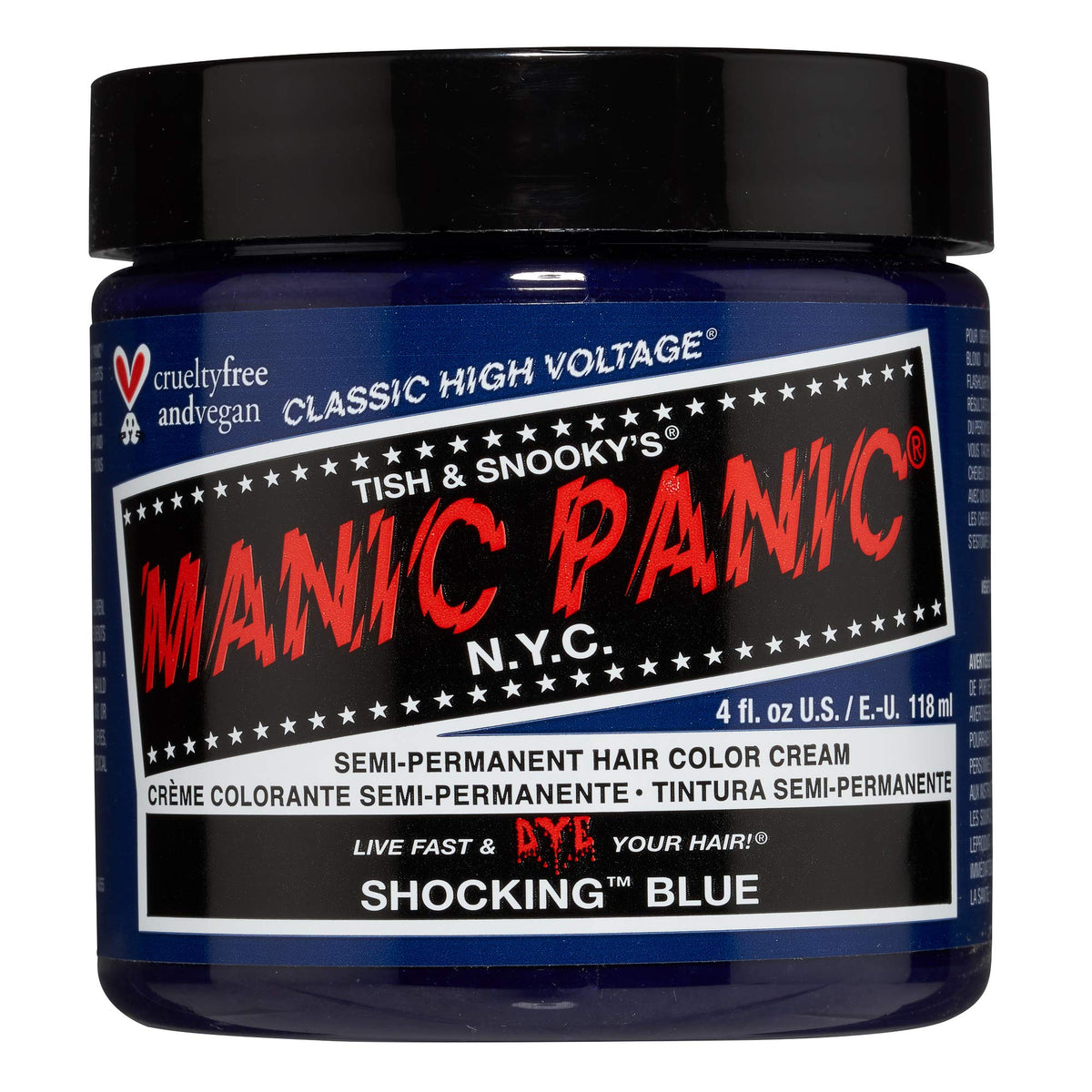 Manic Panic High Voltage? Classic Cream Formula Colour Hair Dye 118ml (Shocking? Blue)