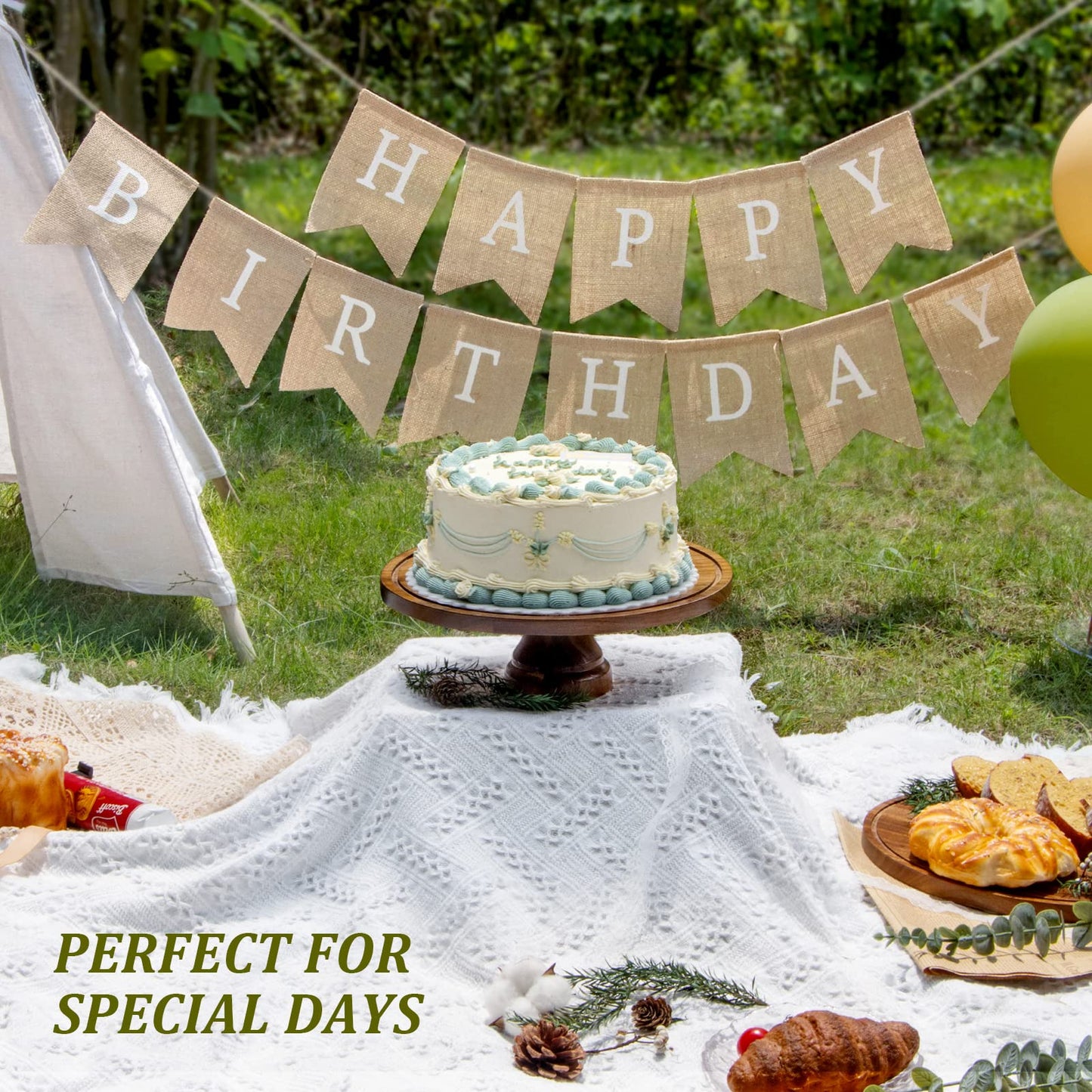 ANBOXIT Cake Stand with Dome Lid, Acacia Wood Cake Plate with Cover, Wooden Cake Display Stand with Acrylic Dome ( Footed )