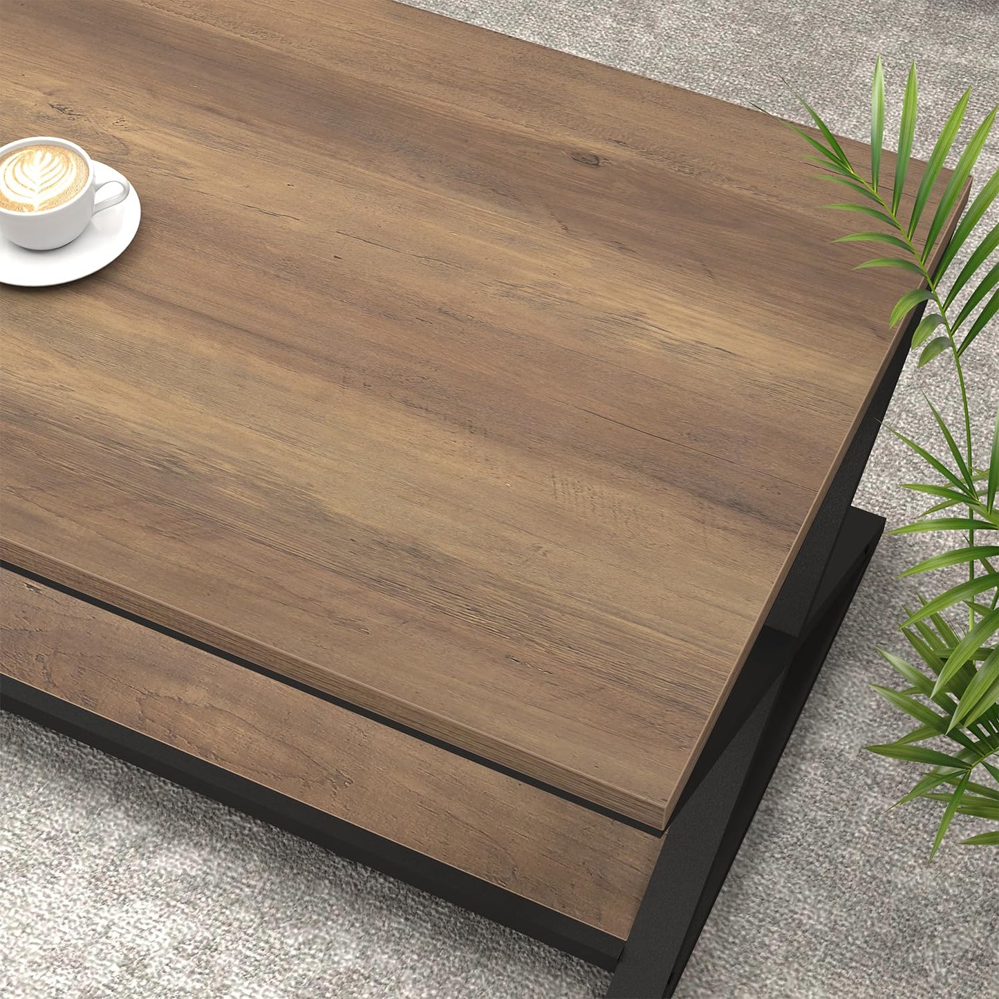 HSH Coffee Table for living room coffee tables Storage 120cm Light Oak