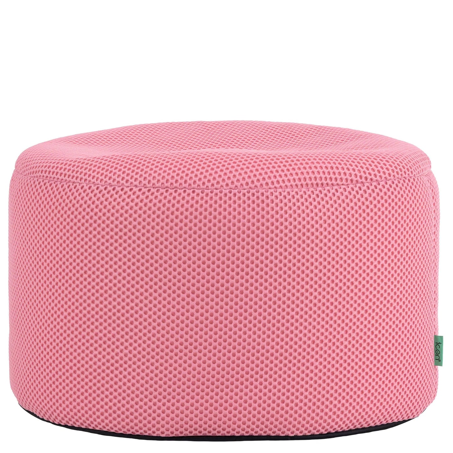 icon Mesh Gaming Bean Bag & Footstool with Filling Included, Pink
