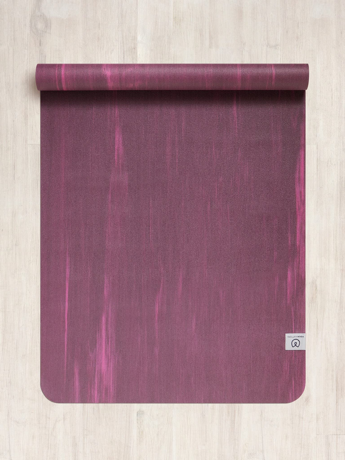 Yogamatters Eco Travel Yoga Mat 1mm | Lightweight, Foldable, Eco Friendly and Vegan | Non-Slip Exercise Mat for Yoga, Pilates, Gym and Fitness (Berry)