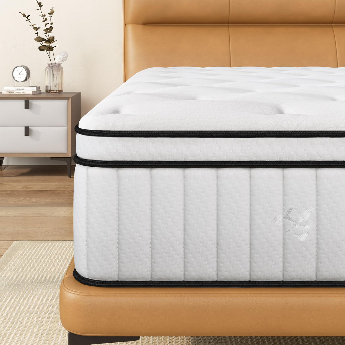 SogesPower 3FT Single Mattress, Memory Foam Mattress, Hybrid Mattress, Bed Mattress, Breathable Knitted Fabric, Gel Memory Foam