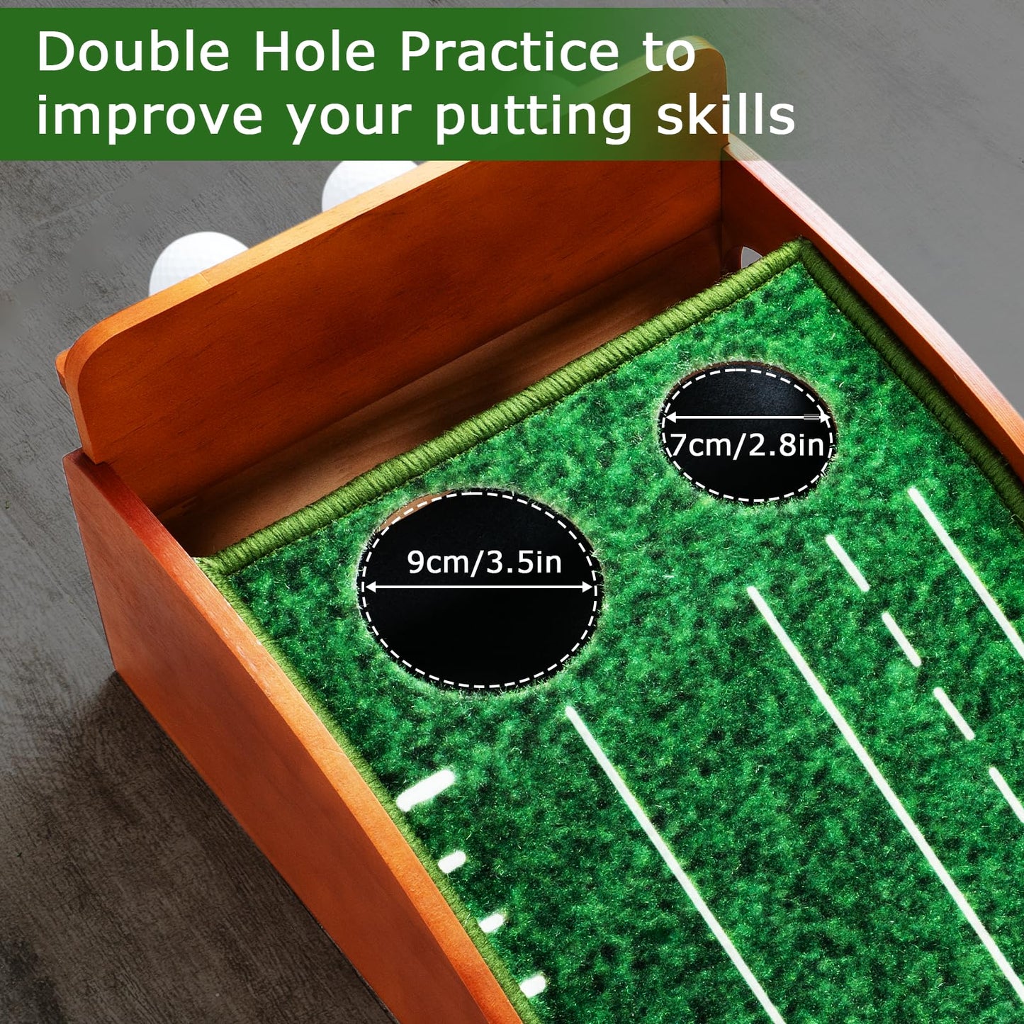 Putting Mat Indoor Golf, Putting Mat, Golf Putting Mat, Golf Mat, Putting Green, Golf Putting Mats for Men Playing Golf Game at Home or Office