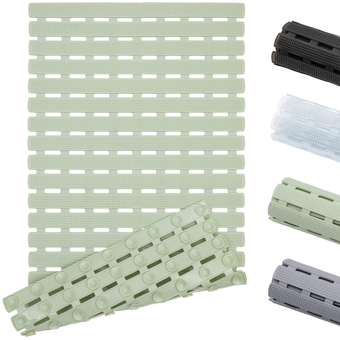 WELTRXE Bath Mat Non Slip Anti Mould, 70 x 40cm Anti Slip Bath Mat for Tub, Super Soft Bathtub Mat