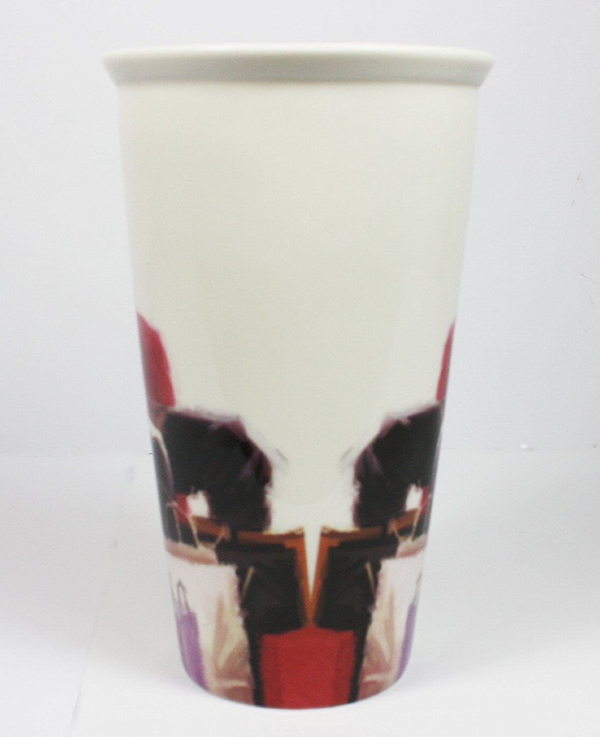 [LP32741] 'A Girl's Life' Double Walled Insulation With Silicon Travel Mug, Shopping, Bags etc Design, Make a Great Gift for Mum, Sister, Aunty, Niece, Gran, Keeps Drinks Hot, Ideal For Use On The Move, 6.5 inches/17cm in