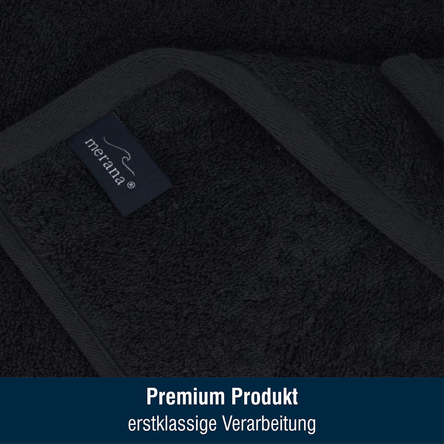 Merana Rome Washcloth Set Absorbent Soft and Lint- Terry Wash Gloves Luxury Quality Heavy Organic Cotton 590 GSM