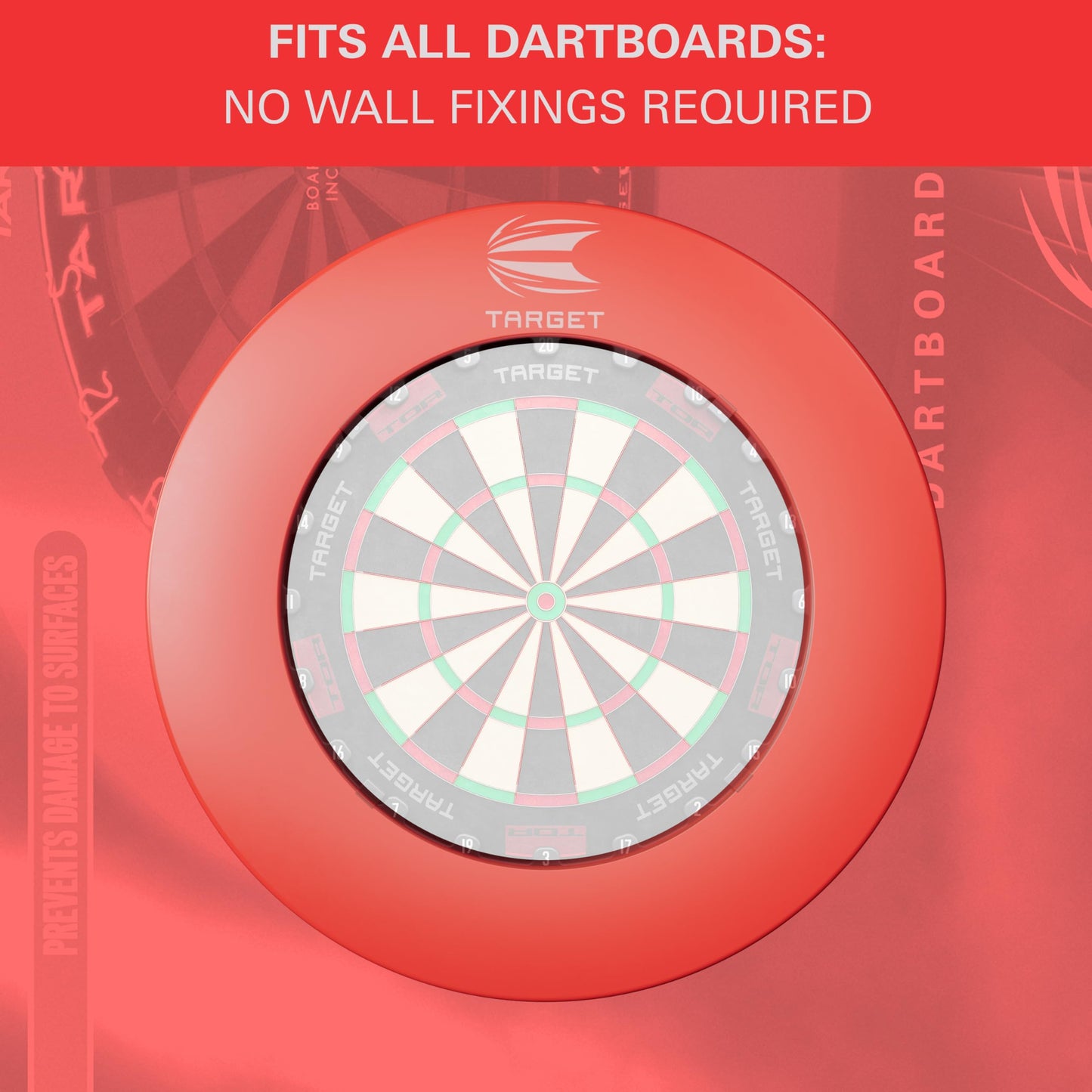 Target Darts Pro Tour Printed Surround Red