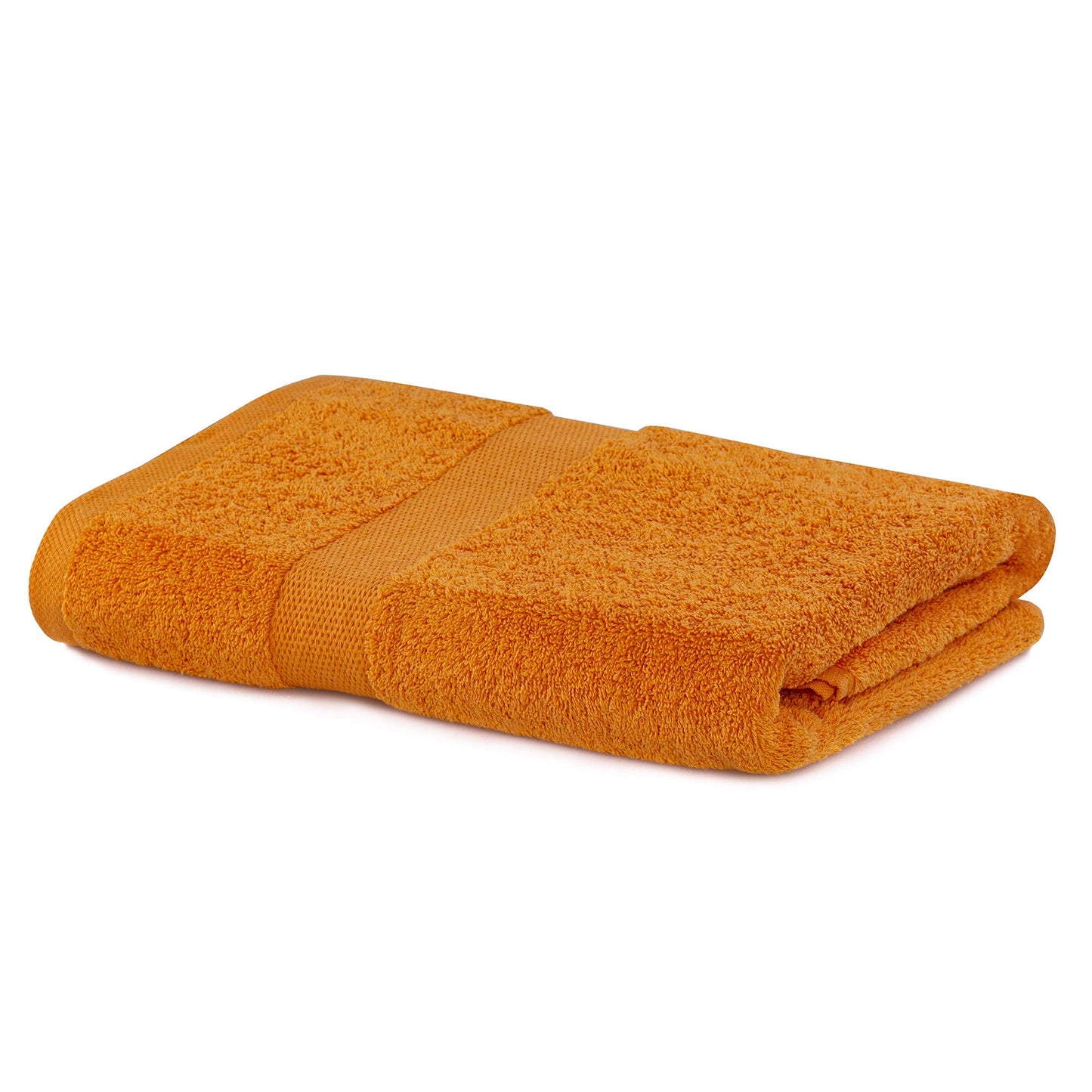 DecoKing Bath Towel 70 x 140 cm Cotton Quality 525 g/m? Orange Bath Towel Absorbent Marina