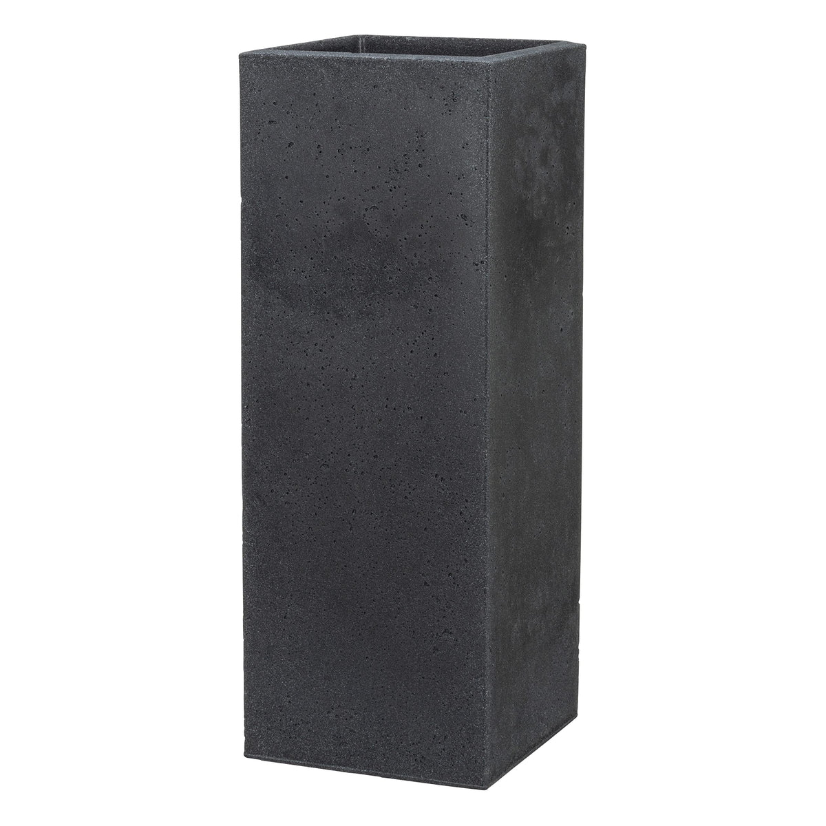 Scheurich Planter, Stony Black, 26 x 26 x 70 cm