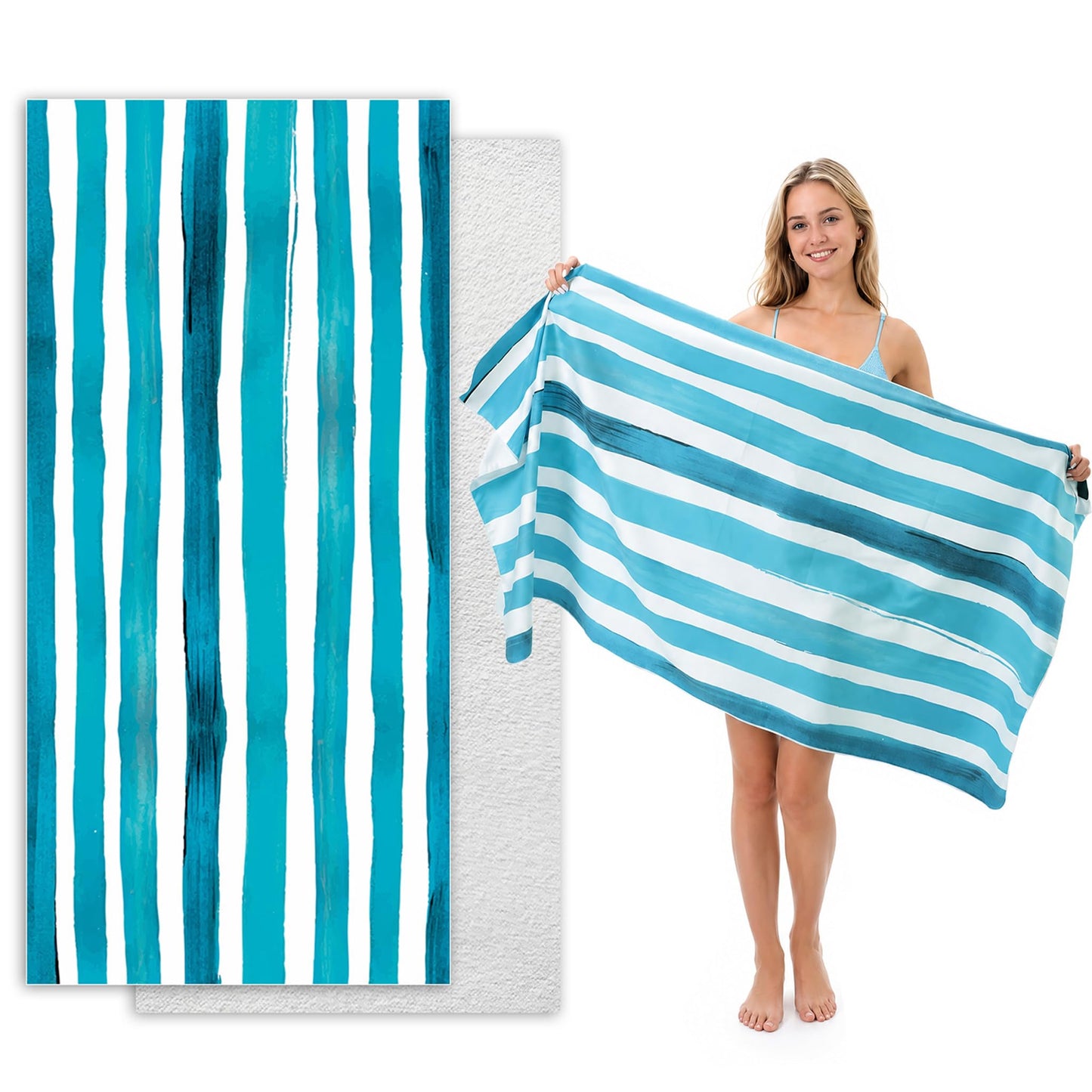 Microfibre Beach Towel Extra Large 160x80cm – Oversized Sand Free Quick Dry Beach Towels for Adults