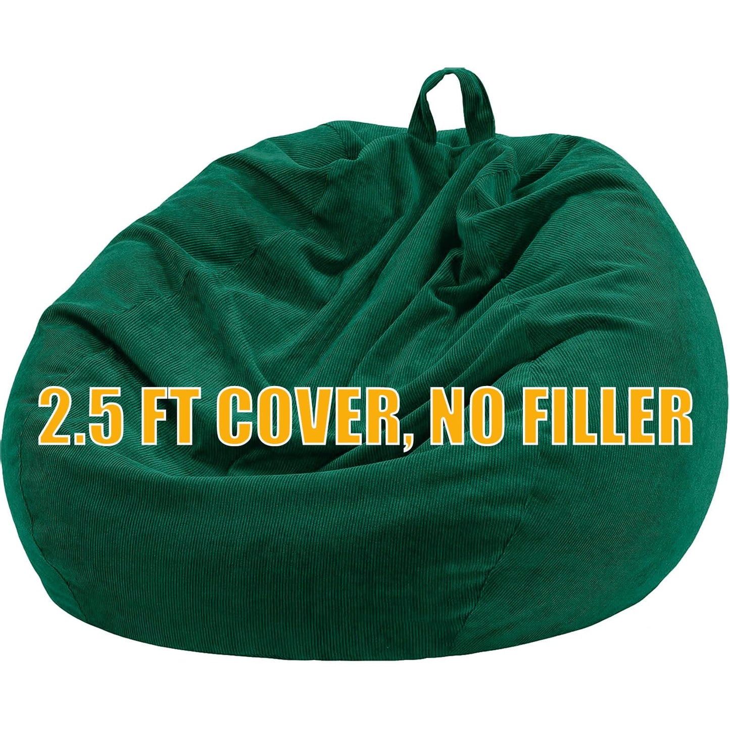 Nobildonna Bean Bag Chair Cover (No Filler) for Kids Beanbag Stuffed Animal Storage Without Filling Plush Toys Holder and Organizer Soft Premium