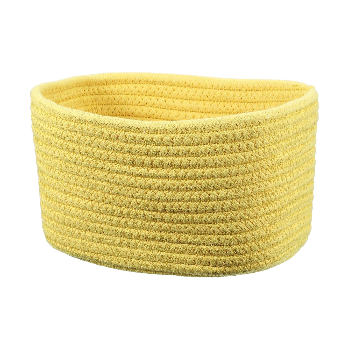 sourcing map Small Woven Basket, 21x15x12 cm Rectangular Rope Basket Decorative Gift Chest Box Cute Mini Woven Storage for Organizing Shelf Storage