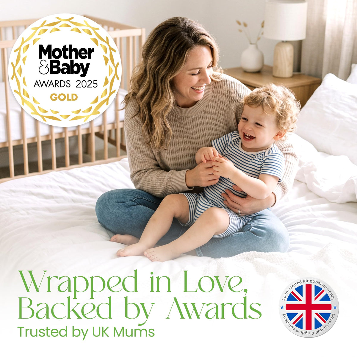 Cot Mattress Protector 60x120cm Waterproof 100% Bamboo