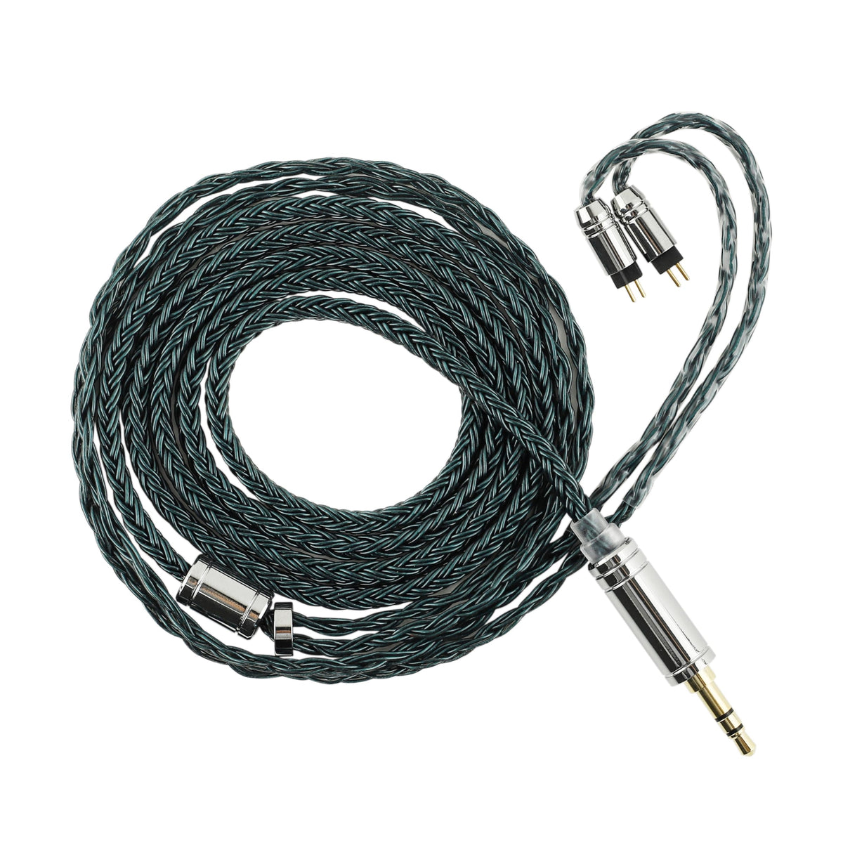 Linsoul Tripowin Zonie IEM Cable, 16 Core Silver Plated Earphone Upgraded Cords, 1.25m SPC in Ear Monitor Cable for 7hz Zero:2 Orchestra Lite Cadenza
