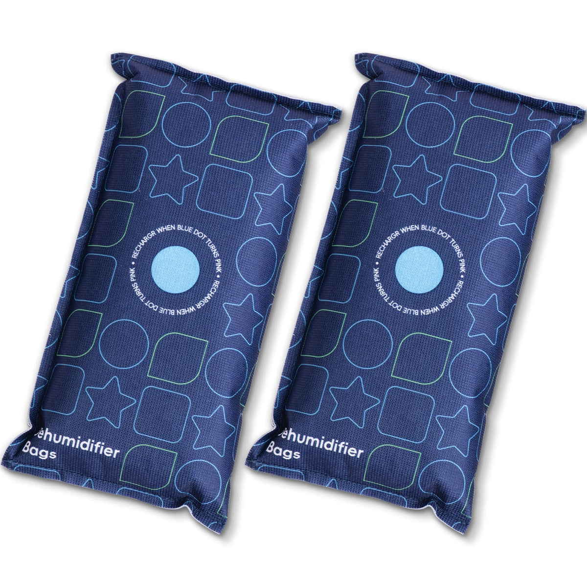 Car Dehumidifier Bag Reusable for Windshield, Compact Moisture Absorber for Car Vehicle, and Caravans to Prevent Damp, Moisture, Condensation, (2 x