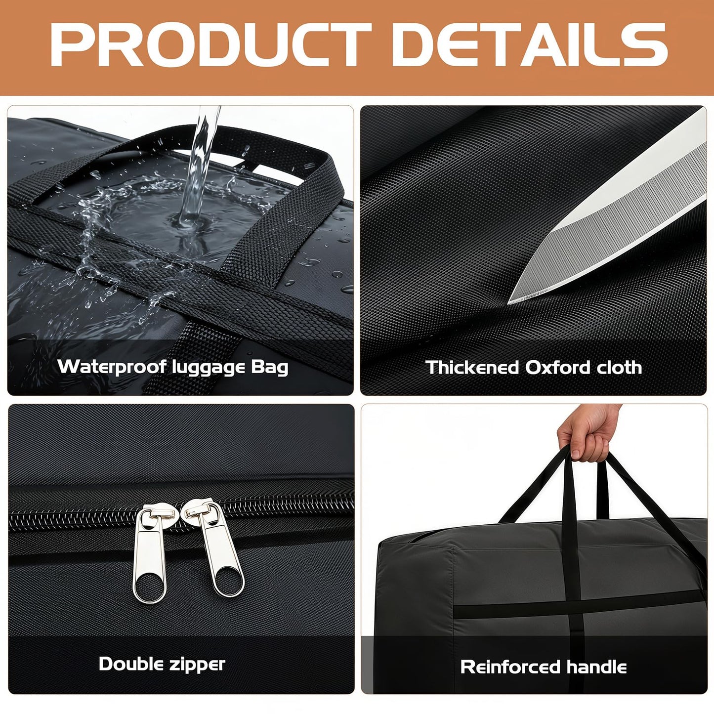 Moving Storage Bags Large,Heavy Duty Moving Bags Extra Large Strong 4 Pack