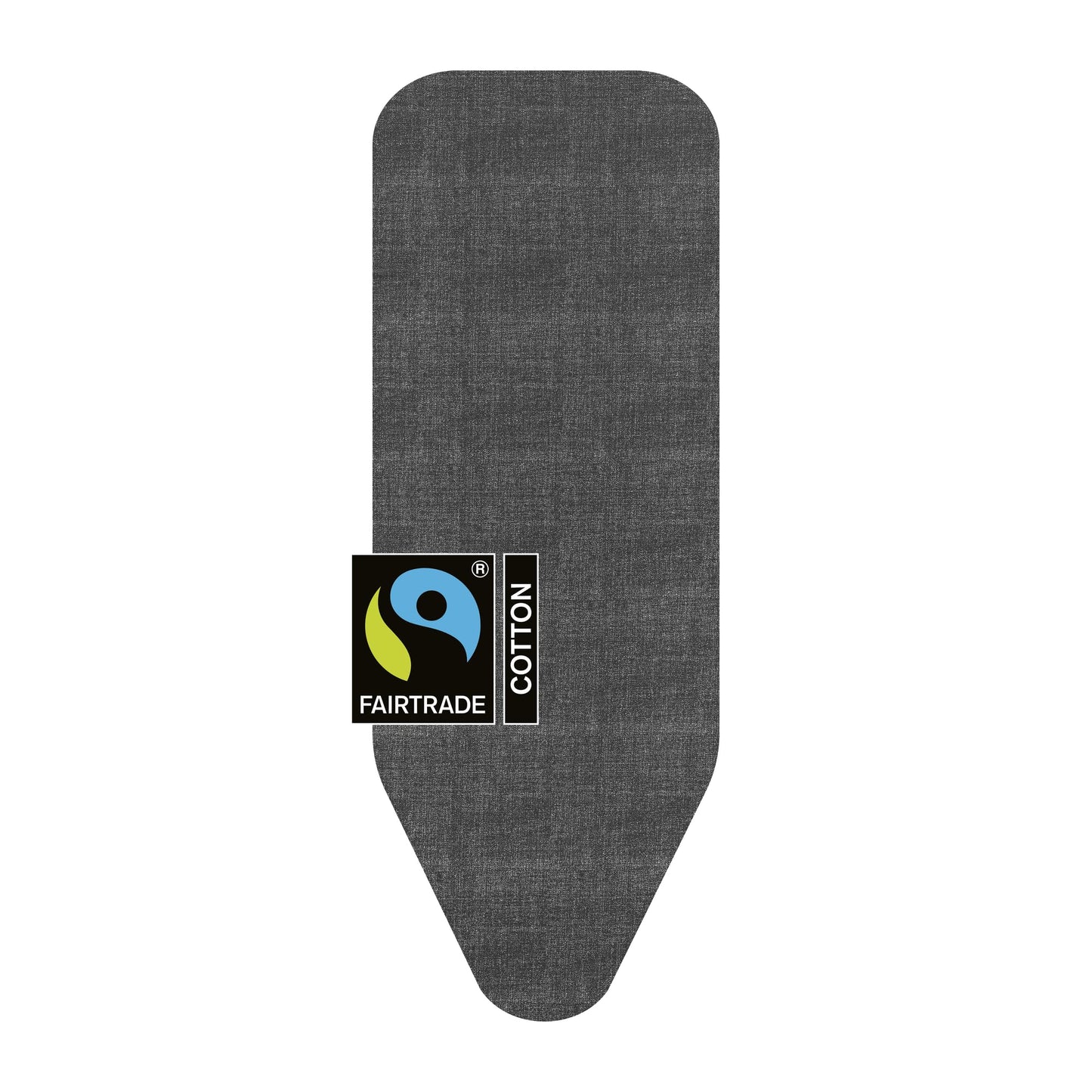 Brabantia Ironing Board Cover C 124x45 cm ? Denim Black | 100% Cotton Top Layer with 8mm Foam Padding for Size C Ironing Boards | Durable, Washable,