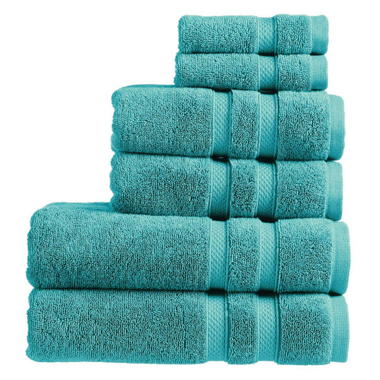Christy Chroma Bathroom Towel Set | Set of 6 | 2 Bath 2 Hand 2 Face | Highly Absorbent Heavyweight 675GSM | Bold and Bright | Soft Smooth Shower